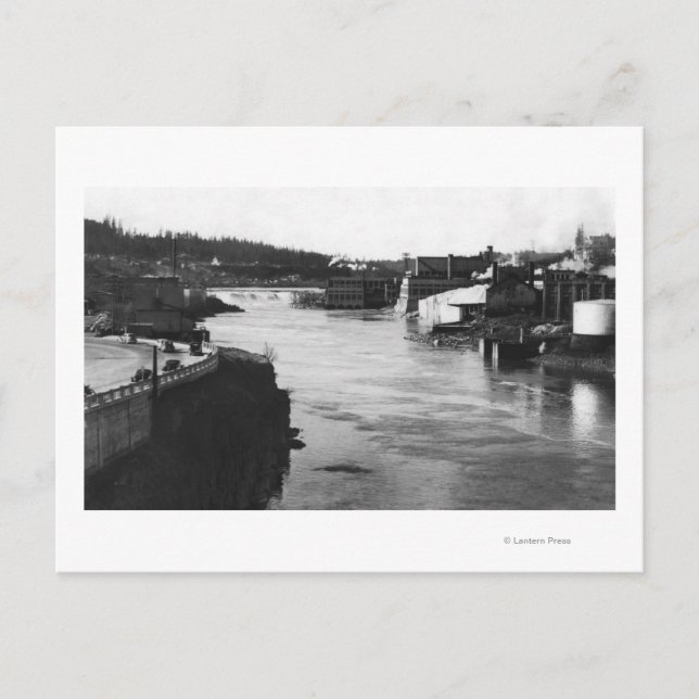 Postal Oregon City, OR Willamette Falls and Paper Mills (Anverso)