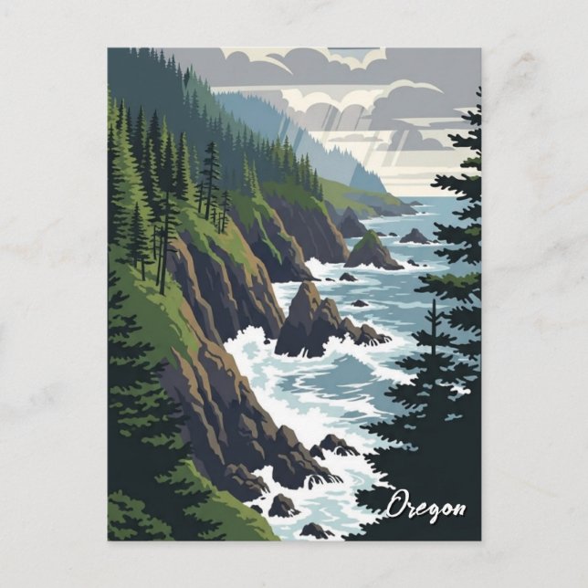 Postal Oregon Coast (Anverso)