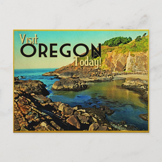 Postal Oregon Coast Vintage (Anverso)