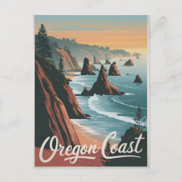 Postal Oregon Coast Vintage