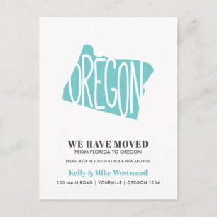 Postal OREGON Hemos movido la nueva dirección Nueva casa
