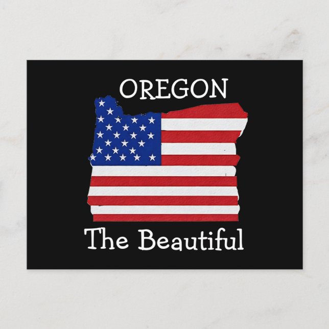 Postal OREGON, LA HERMOSA Camiseta (Anverso)