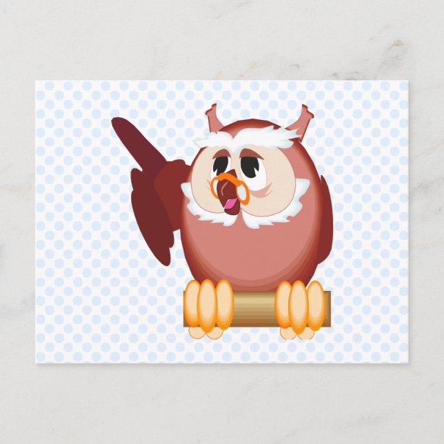 Postal Oregon Owl (Anverso)
