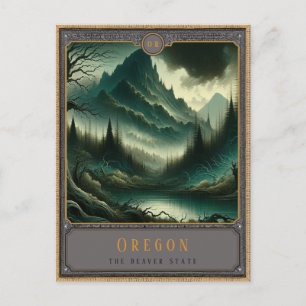 Postal Oregon   Postcarta de arte gótico