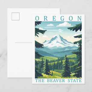 Postal Oregon the Beaver State USA Travel Place