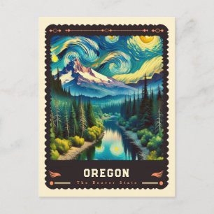 Postal Oregon   Vincent Van Gogh Inspired