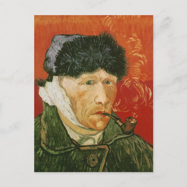 Postal Oreja y pipa de carga, Vincent van Gogh (Anverso)