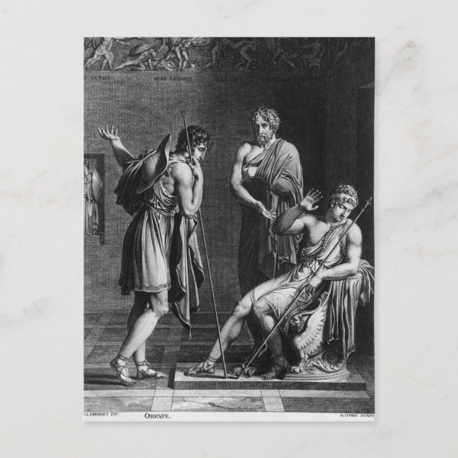Postal Orestes y Pyrrhus (Anverso)