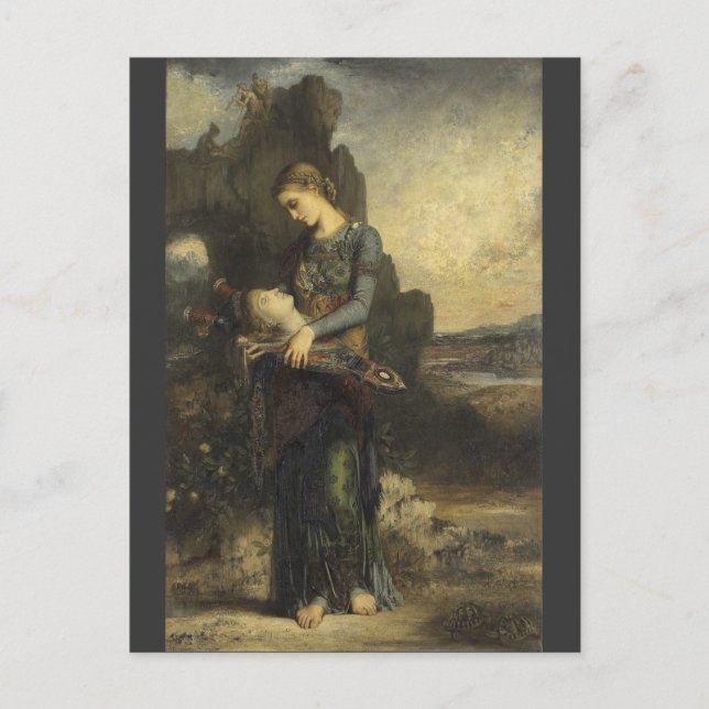 Postal Orfeo de Gustave Moreau (Anverso)