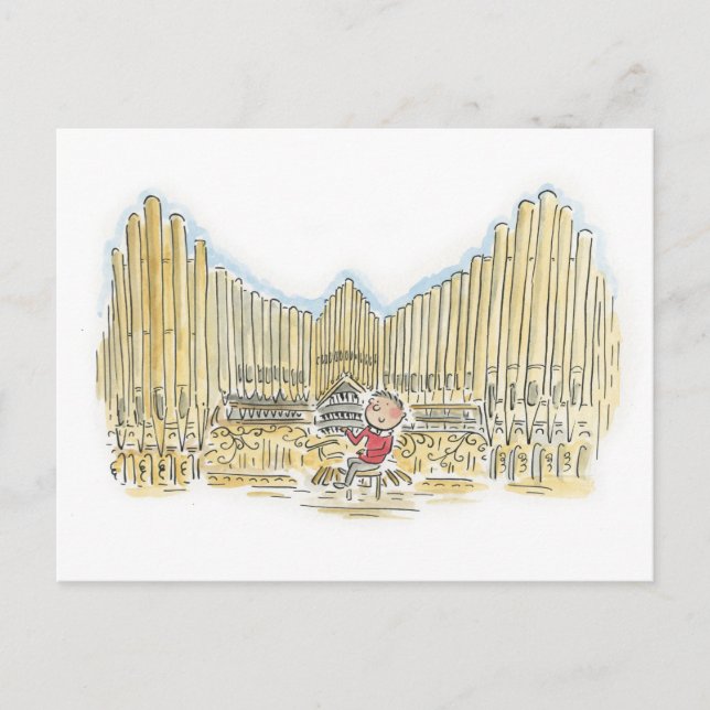 Postal Organista (Anverso)