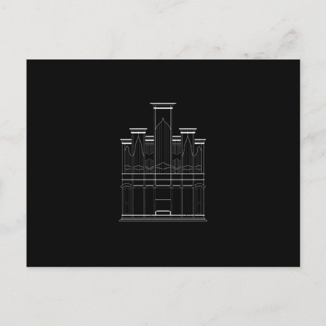 Postal Órgano de iglesia (Anverso)