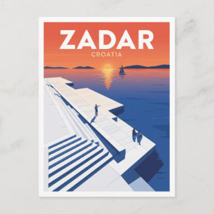 Postal Órgano de Mar, Zadar, Croacia Recuerdo
