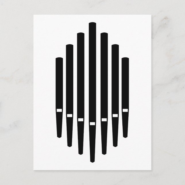 Postal Órgano de tubería (Anverso)