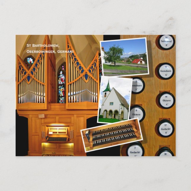 Postal Órgano de Vier, Oberboihingen, 1999 (Anverso)