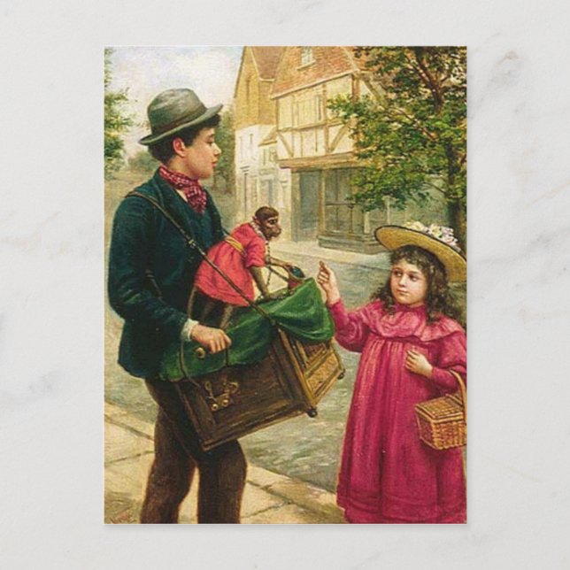 Postal órgano_grinder (Anverso)
