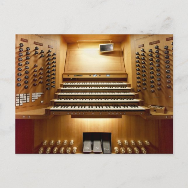 Postal Órgano Rieger, Shanghai (Anverso)