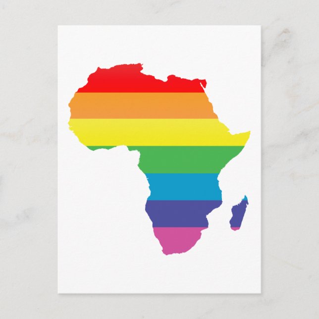 Postal orgullo africano. (Anverso)