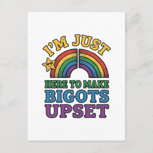 Postal Orgullo Antiguo de los intolerantes Molesta Diseño