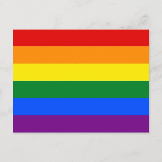 Postal Orgullo arcoiris (Anverso)