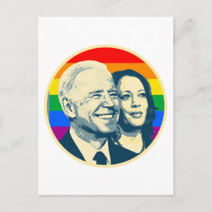 Postal Orgullo Arcoíris Biden Harris