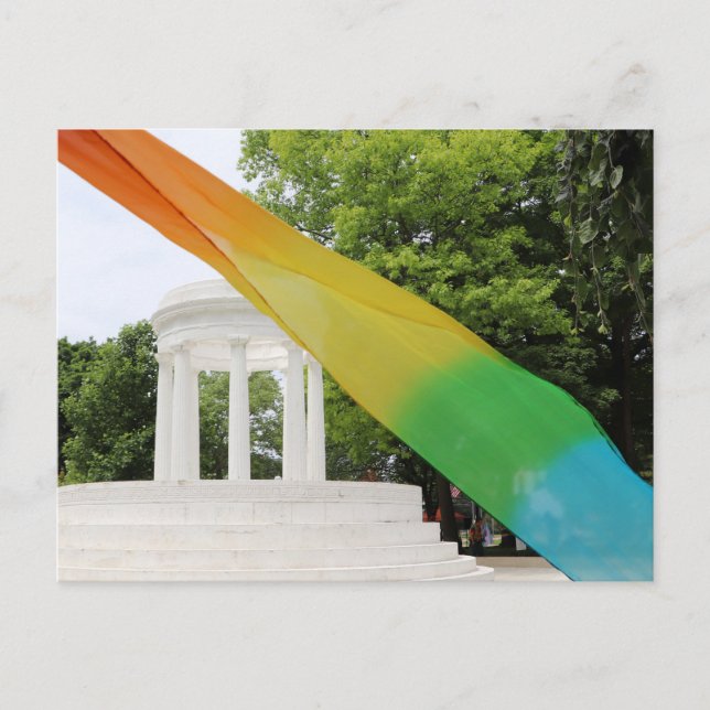 Postal Orgullo Arcoíris de Marshall Michigan  (Anverso)