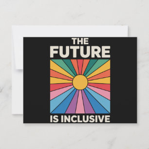 Postal Orgullo Arcoíris El Futuro es Inclusivo LGBTQ 