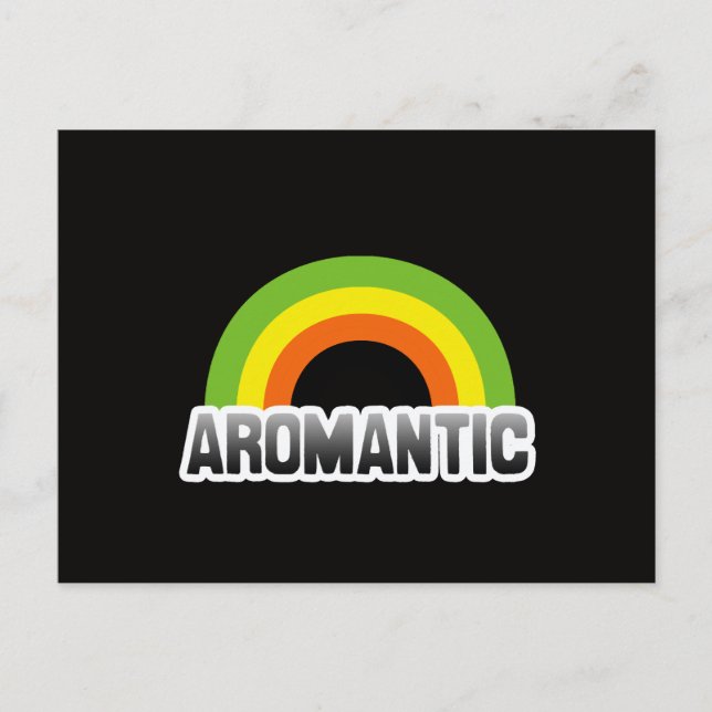 Postal Orgullo Aromántico (Anverso)