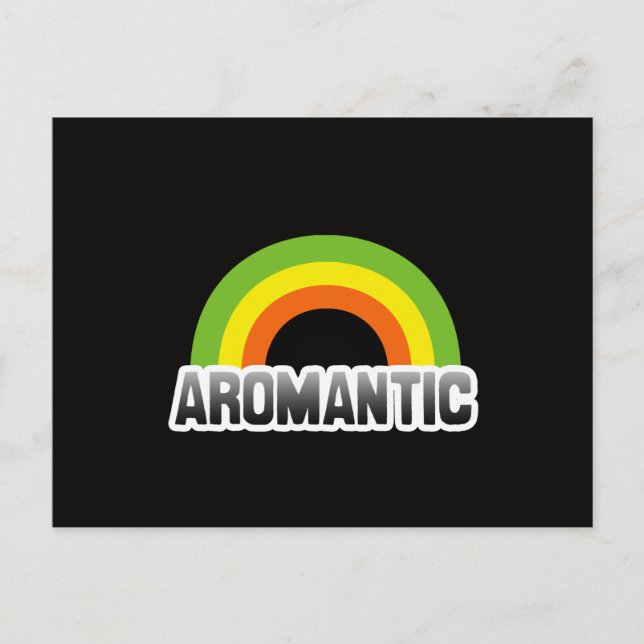 Postal Orgullo Aromántico (Anverso)