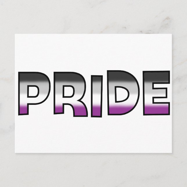 Postal Orgullo asexual (Anverso)