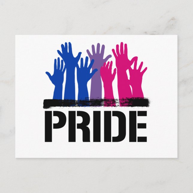 Postal Orgullo Bisexual Juntos (Anverso)