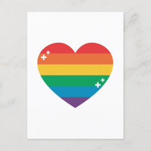 Postal Orgullo Colorido diseño arcoiris