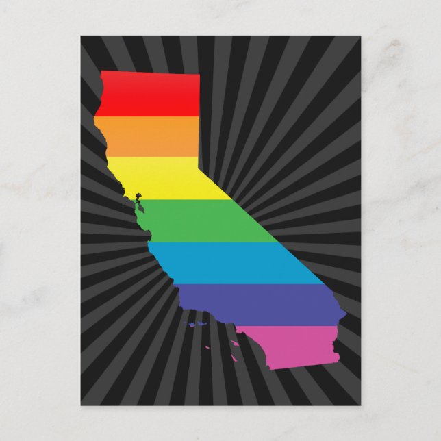 Postal orgullo de california. (Anverso)
