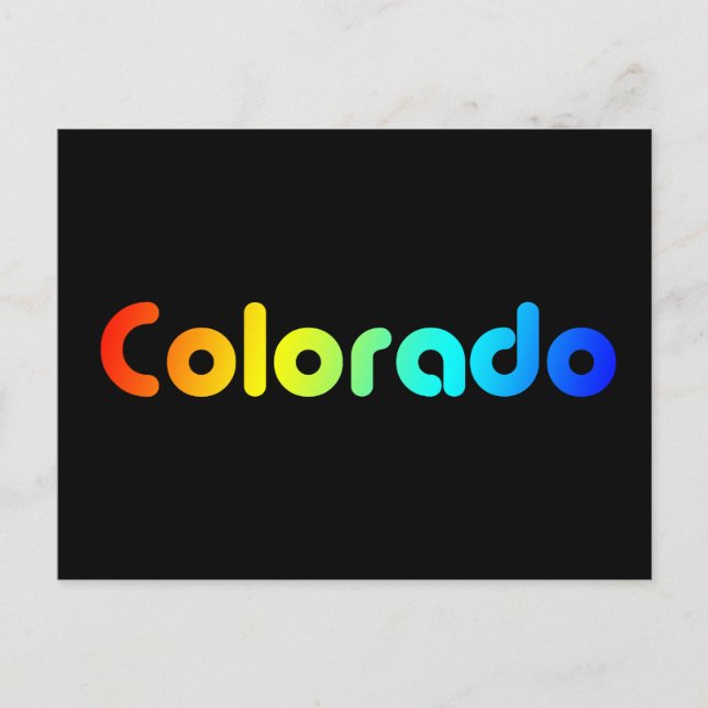 Postal orgullo de colorado. (Anverso)