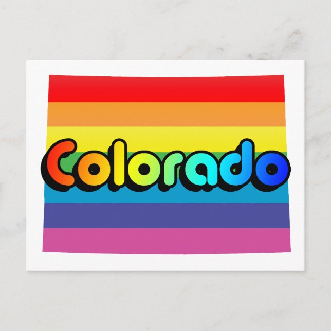 Postal orgullo de colorado. (Anverso)