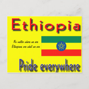 Postal orgullo de etiopía