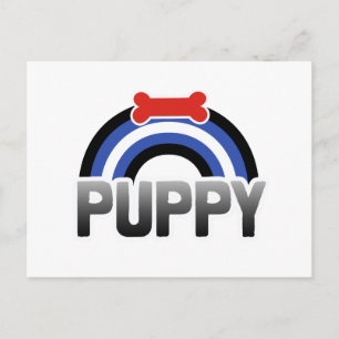 Postal Orgullo de juego de cachorro