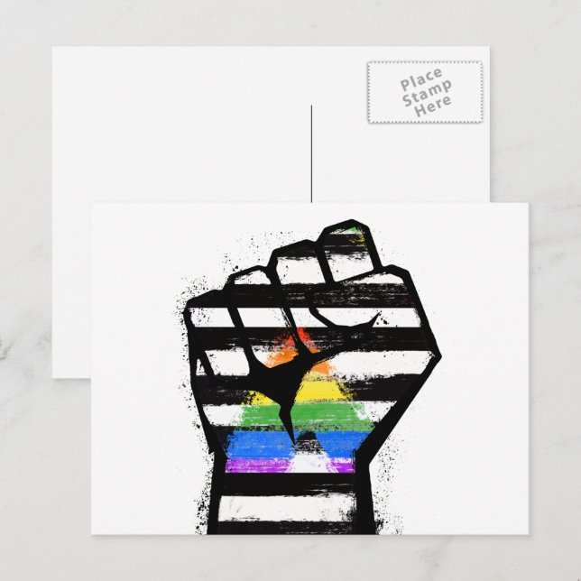 Postal Orgullo de la Mano de la Alianza (Anverso / Reverso)