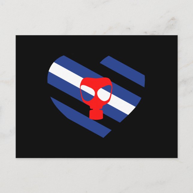 Postal Orgullo de Máscara (Anverso)