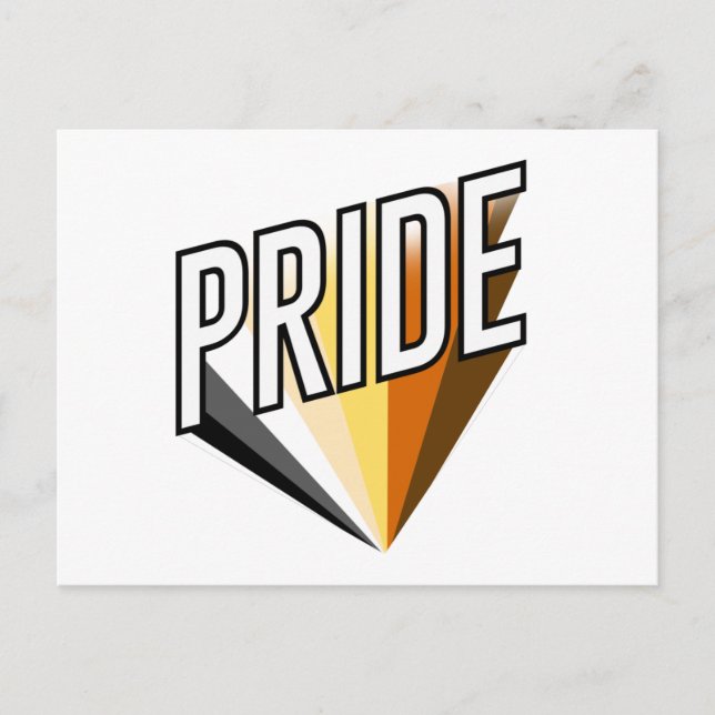 Postal Orgullo de Oso Estalla (Anverso)
