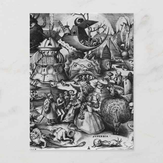 Postal Orgullo de Pieter Bruegel, el anciano (Anverso)