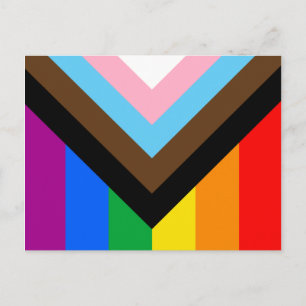 Postal Orgullo de progreso LGBTQ+