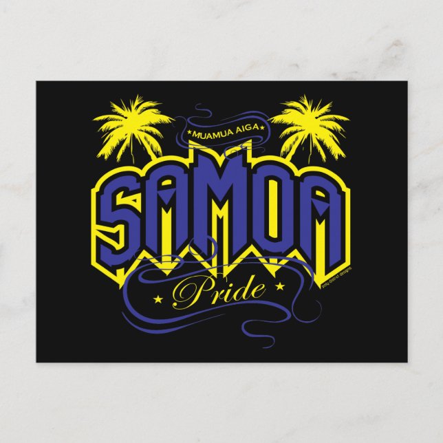 Postal Orgullo de Samoa (Anverso)