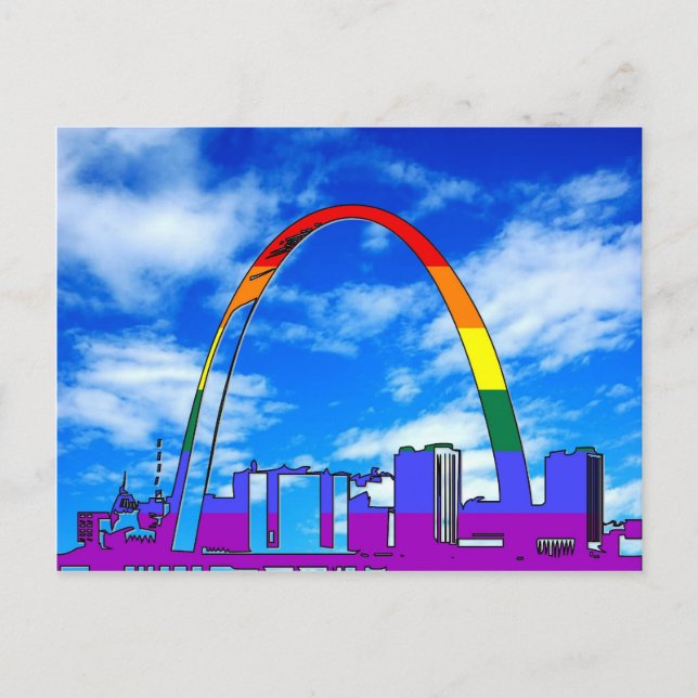 Postal Orgullo de St. Louis GLBT (Anverso)