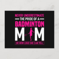 Orgullo de una mamá de Badminton