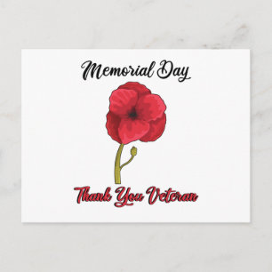 Postal Orgullo del Día de los Veteranos USA Día de los Ca