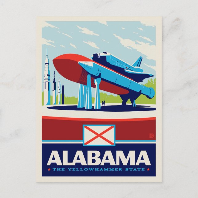Postal Orgullo del Estado | Alabama (Anverso)
