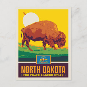 Postal Orgullo del Estado   Dakota del Norte