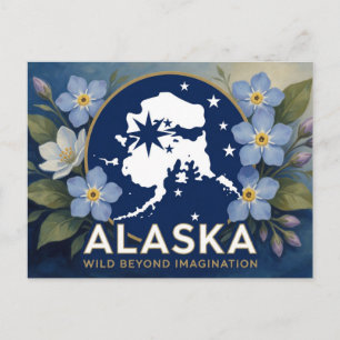 Postal Orgullo del estado de Alaska ✦ Patrimonio de la úl