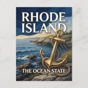 Postal Orgullo del estado de Rhode Island ⚓ Nueva Inglate