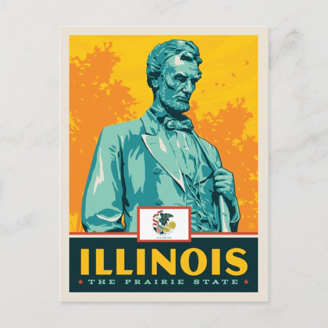 Postal Orgullo del Estado | Illinois (Anverso)